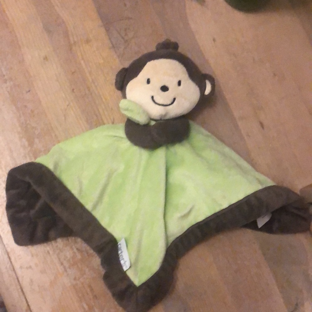 Carter’s Monkey Lovey Security Blanket Jungle Green Brown